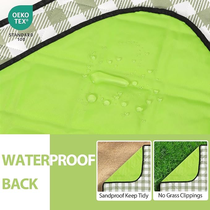 ZAZE Extra Large Picnic Outdoor Blanket, Camping Grass Lawn Park Accessories - Image 5