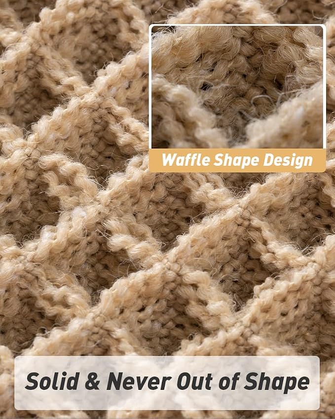 Upgraded Waffle Bath Mat Set of 2, Super Absorbent Non Slip Bath Mats - Image 5