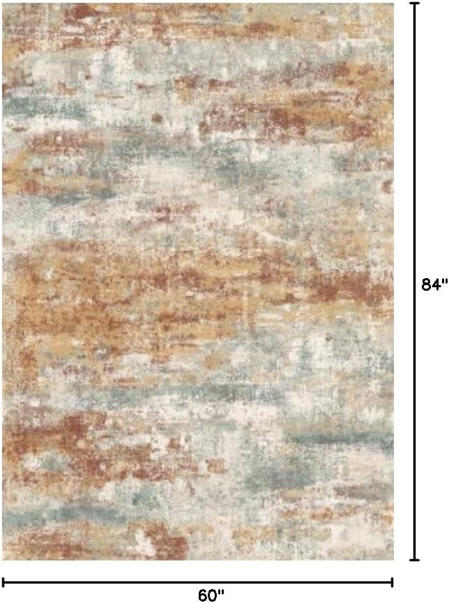 BEIMO Area Rugs 5x7 for Living Room Bedroom, Modern Abstract Machine Washable - Image 2