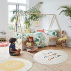 Poowe Rainbow Round Kids Playroom Rug - Image 4