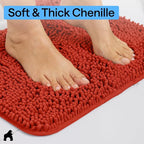 GORILLA GRIP Bath Rug Mat 44x26, Soft Absorbent Chenille, Quick Dry Microfiber - Image 4