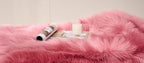 EasyJoy Faux Sheepskin Rug, Fluffy Faux Fur Rug, Ultra Soft Shag Area Rug - Image 7