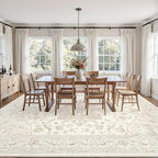 3x5 Area Rugs for Living Room: Vintage Boho Neutral Washable Rug Indoor Soft - Image 9
