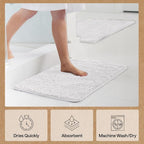 GORILLA GRIP Bath Rug Mat 60x17, Thick Soft Absorbent Chenille, Quick Dry - Image 7