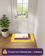 DEXI Ultra Thin Entryway Indoor Door Mat 17x30, Non Slip Rubber Backing Inside - Image 2