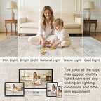 2'6''x8' Hallway Washable Runner Rug: Vintage Boho Neutral Kitchen Rug Soft - Image 4
