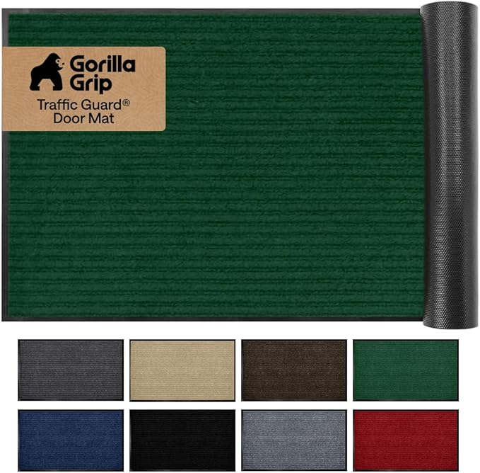 GORILLA GRIP Waterproof Traffic Guard Door Mat, Heavy Duty Entryway Mats by Unknown