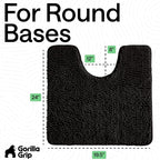 GORILLA GRIP Plush Absorbent Shaggy Chenille Bath Rug Mat - Image 2