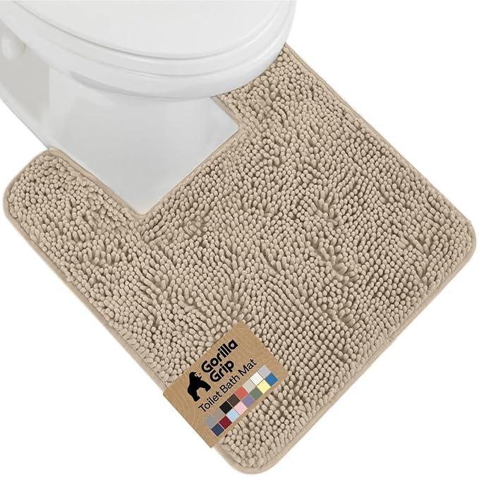 GORILLA GRIP Plush Absorbent Shaggy Chenille Bath Rug Mat by Unknown