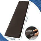 KitchenClouds Kitchen Mat Cushioned Anti Fatigue Kitchen Rug 17.3"x60" Water - Image 2