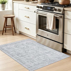 Machine Washable Area Rugs 2x3: Vintage Boho Neutral Washable Rug Indoor Soft - Image 3