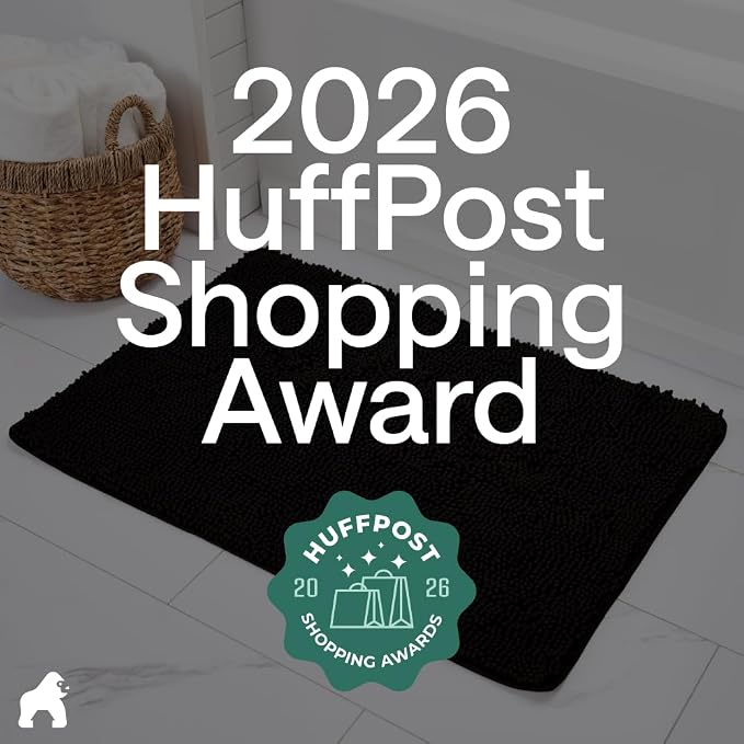 GORILLA GRIP Bath Rug Mat 54x24, Thick Soft Absorbent Chenille, Quick Dry - Image 6