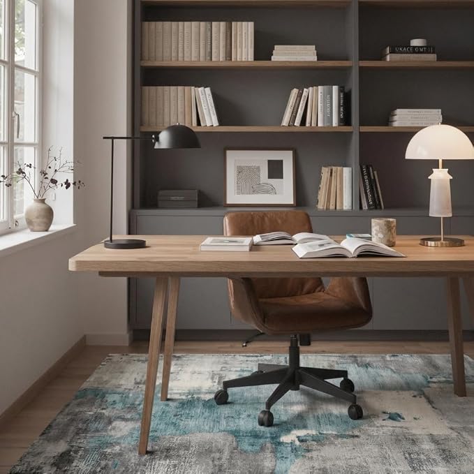 48"x72" Office Chair Mat for Hardwood Tile Floor, Under Desk Carpet Protector - Image 2