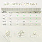 Washable Rugs 8x10 Area Rugs for Living Room, Ultra Soft Faux Wool Retro Carpets - Image 5