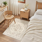 Machine Washable Area Rugs 2x3: Vintage Boho Neutral Washable Rug Indoor Soft - Image 4