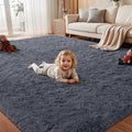 Area Rug for Living Room Bedroom: 5x7 Soft Fluffy Shag Rugs Upgrade Non-Slip by EXPEDIX