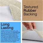 GORILLA GRIP Bath Rug Mat 60x24, Thick Absorbent Chenille, Quick Dry Microfiber - Image 3