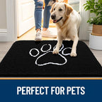 OLANLY Dog Door Mat for Muddy Paws 47x17, Paw Print Design, Absorbs Moisture - Image 6