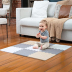 MioTetto Baby Play Mat, Comfortable Playtime Mat – Portable Foam Floor Tiles by MioTetto