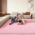 8x10 Area Rugs for Living Room, Large Fluffy Pink Rugs for Bedroom, Fuzzy Shag by Unknown