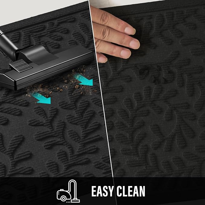 HIYARD Front Door Mat, Absorbent Dirt Trapping Welcome Door Mat Indoor Outdoor - Image 7