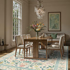 Rugxara Floral Rug for Living Room Bedroom, 8x10 Area Rugs, Large Non Slip Low - Image 3