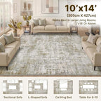 10x14 Area Rugs Washable Living Room Rug-No Slip Soft Carpets Modern Abstract - Image 2