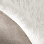 MIULEE Fluffy Rug Soft Shaggy Faux Fur Area Rug Luxury Plush Cloud Shape Carpet - Image 3
