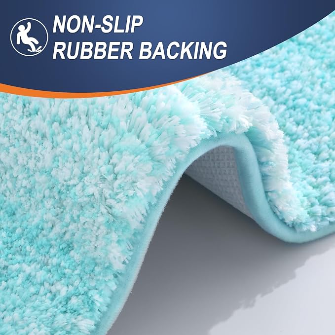 OLANLY Bathroom Rugs Mat 30x20, Extra Soft Absorbent Microfiber Bath Rugs - Image 5