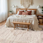Rugxara 5x7 Soft Pink Washable Area Rug - Image 3