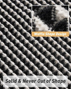 Upgraded Waffle Runner Rug, Super Absorbent Non Slip Bath Mats - Image 3