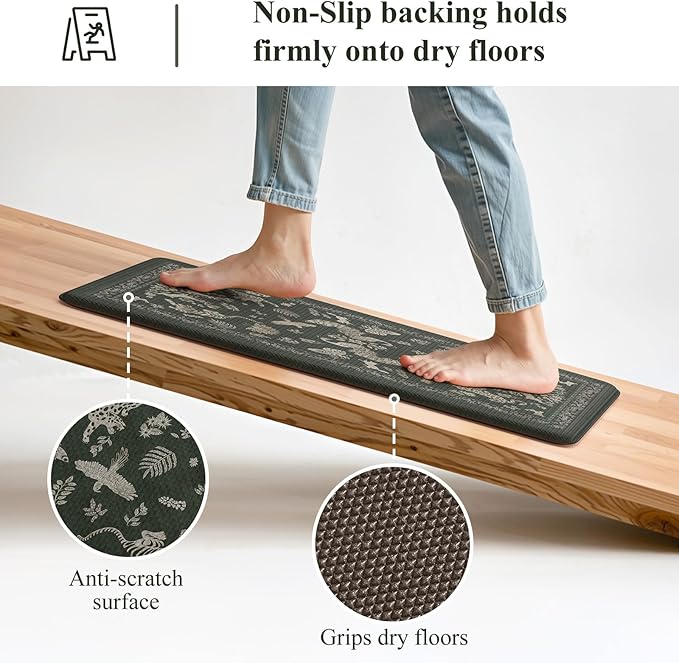 LEEVAN Anti Fatigue Mats for Kitchen Floor Non-Slip, Cushioned Kitchen Mats for - Image 4