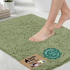 GORILLA GRIP Bath Rug Mat 36x24, Soft Absorbent Chenille, Quick Dry Microfiber by Unknown