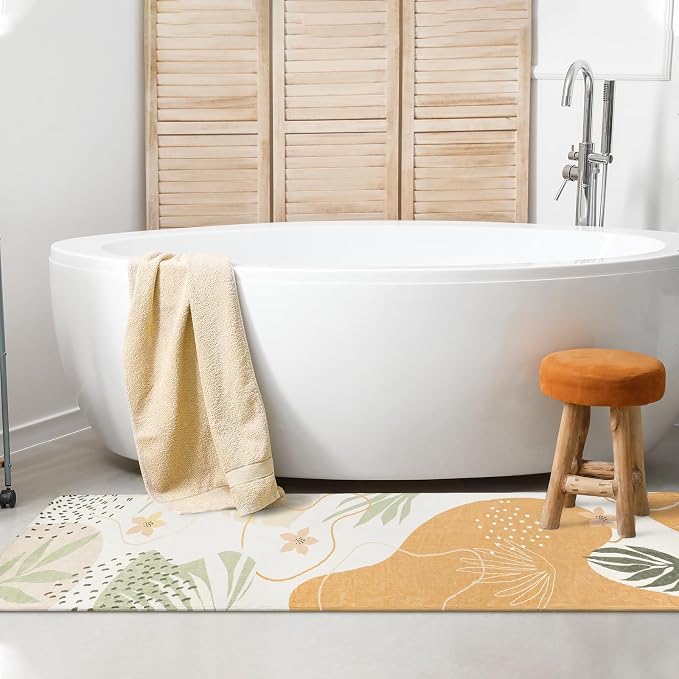 Lahome Boho Long Bathroom Rugs by Lahome