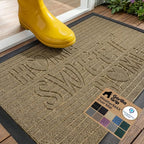 GORILLA GRIP 100% Waterproof All-Season WeatherMAX Doormat, US Designed Natural by Unknown