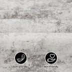 Grey Abstract 3x8 Washable Hallway Runner Rug | Non Slip Low Pile Soft Carpet - Image 7