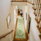 RELEANY Area Rugs Runner 2'x10' Washable Non-Slip, Floral Vintage Distress - Image 2