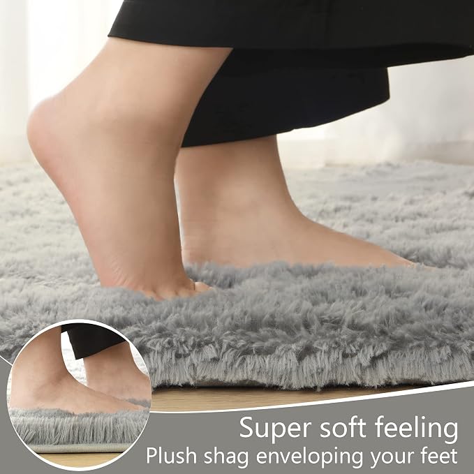 LOCHAS Ultra Soft Indoor Modern Area Rugs Fluffy Living Room Carpets - Image 7