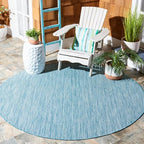 SAFAVIEH Outdoor Round Rug 6'7" by Unknown