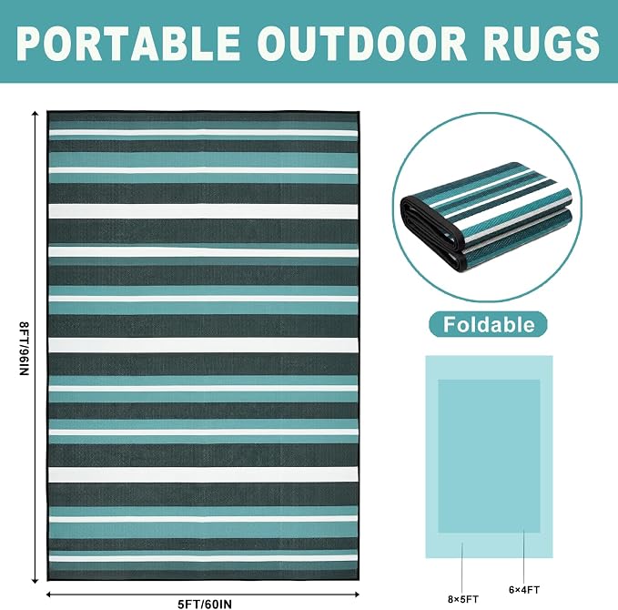 Outdoor Patio Rug Camping Essentials - Image 2