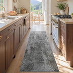 2x6 Ft Washable Runner Rug, Non-Slip Low Pile Hallway Kitchen Area Rug - Image 3