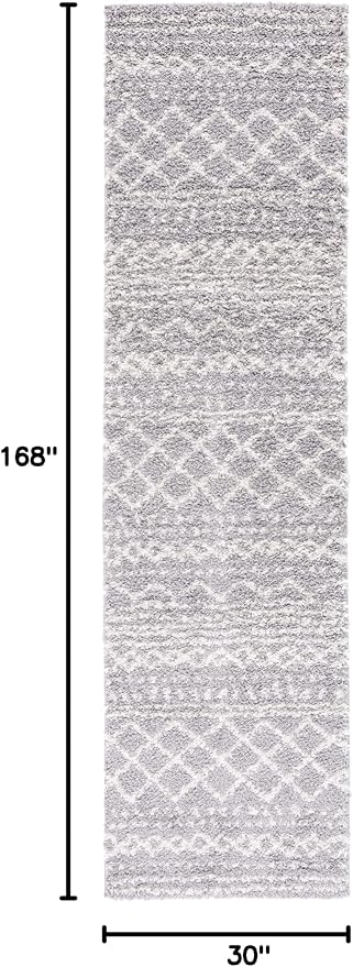 SAFAVIEH Arizona Shag Collection Runner Rug - Image 2