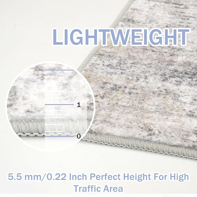 IOHOUZE Abstract Runner Rug 3x18 Ft Washable Runners - Image 5