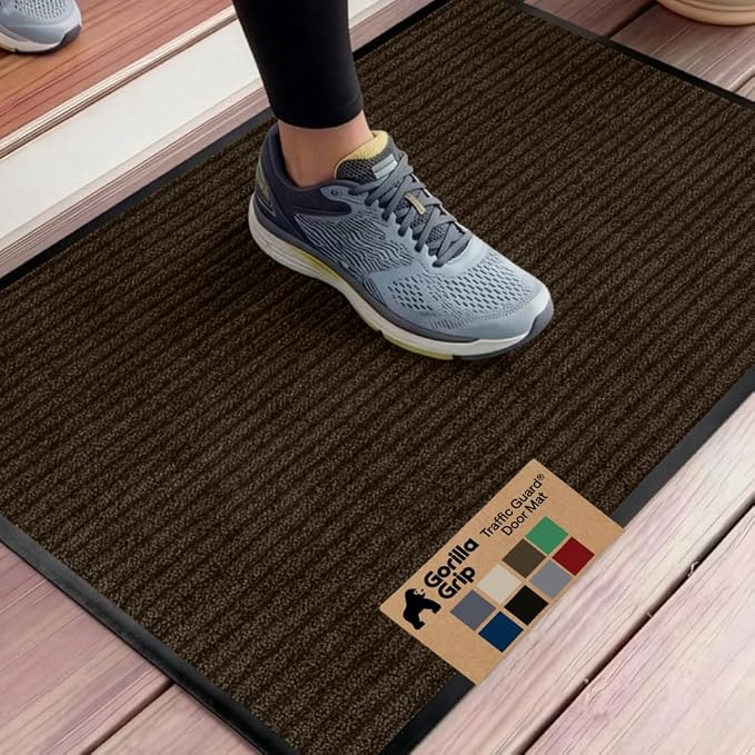 GORILLA GRIP Waterproof Traffic Guard Door Mat, Heavy Duty Entryway Mats by Unknown