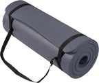 Signature Fitness Extra Thick High-Density Foam Yoga Mat – Multiple Thicknesses by Signature+Fitness