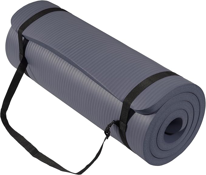Signature Fitness Extra Thick High-Density Foam Yoga Mat – Multiple Thicknesses by Signature+Fitness