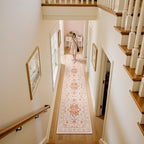 RELEANY Area Rugs Runner 2'x10' Washable Non-Slip, Floral Vintage Distress - Image 2