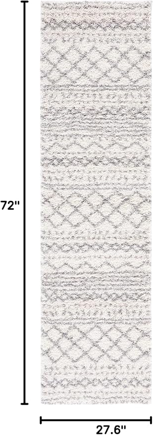 SAFAVIEH Arizona Shag Collection Runner Rug - Image 2