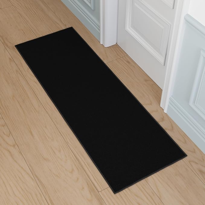 Ottomanson Hallway Runner Rug 2'2" x 6' Non Slip Solid Area Rugs Easy to Clean - Image 9