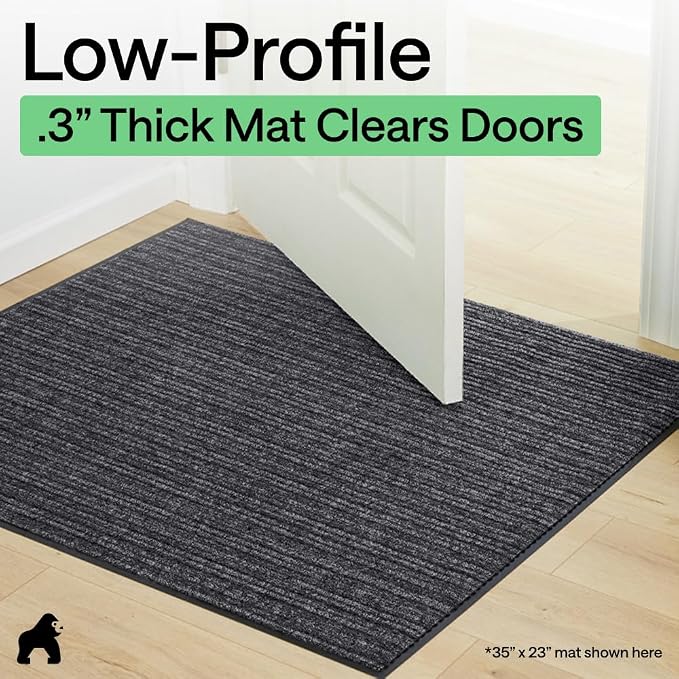GORILLA GRIP Waterproof Traffic Guard Door Mat, 2 Pack Heavy Duty Entryway Mats - Image 9